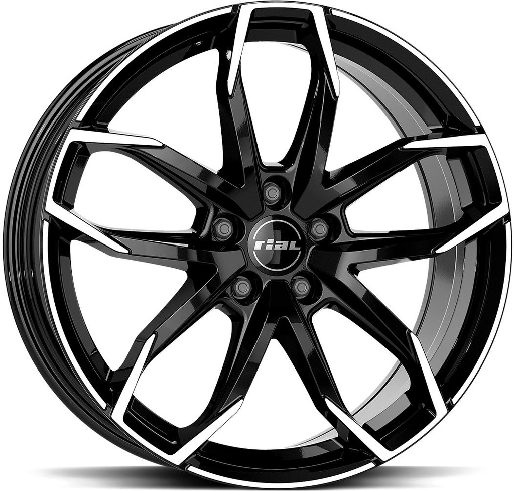 RIAL LUCCA DIAM BLACK POL 7.5x17 5/108 ET45 CB70.1