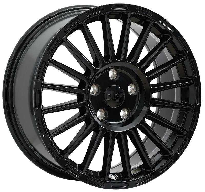STATUSFÄLGAR D75 GLOSSBLACK 8x17 5/120 ET45 CB74.1