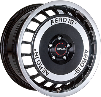 RONAL R50 AERO BLACK FRONT CUT 7.5x16 4/100 ET38 CB68