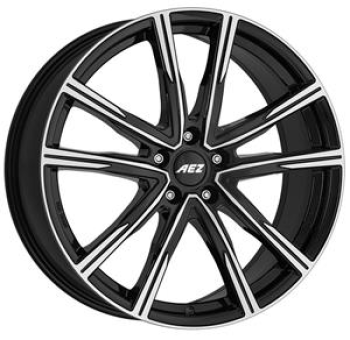 AEZ MONTREAL DARK BLACK/POLISHED 8x20 8/20 ET39 CB66.6