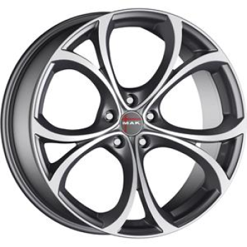 MAK LARIO GUN MET-MIRROR FACE 7,5X 7.5x17 5/17 ET39 CB65.1