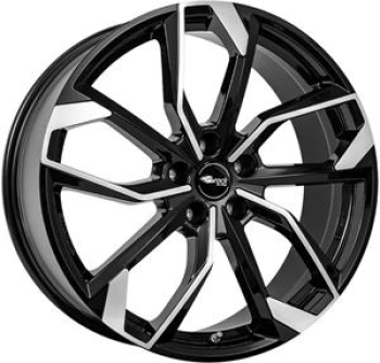 RC DESIGN RC34 SCHWARZ GLANZ VOLL-POLIERT (SGVP)  5X1 6.5x16 5/16 ET43 CB57.1