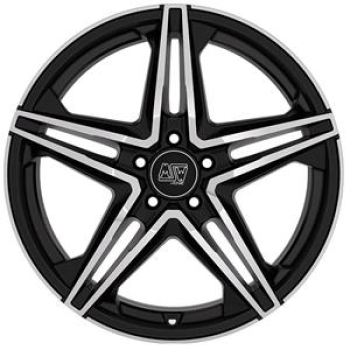 MSW 31 GLOSS BLACK FULL POLISHED 7,5X 7.5x18 5/18 ET44 CB73.1