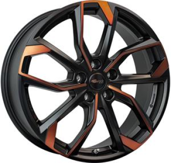 RC DESIGN RC34 BLACK ORANGE MATT (BOM)  5X112 8x18 8/18 ET45 CB57.1