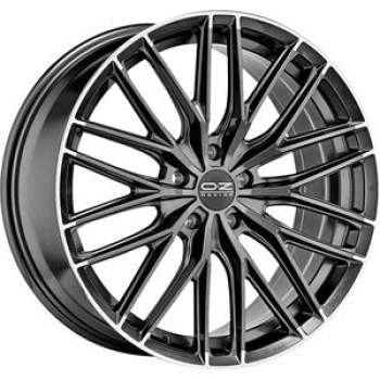 OZ RACING GRAN TURISMO HLT STAR GRAPHITE DIAMOND LIP  5X1 8.5x19 5/19 ET45 CB75