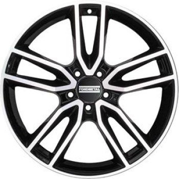 FONDMETAL KOROS GLOSSY BLACK MACHINED  5X112 9x19 9/19 ET44 CB66.6
