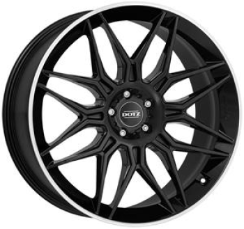 DOTZ LONGBEACH DARK BLACK/POLISHED LIP 10,5X 10.5x21 5/21 ET43 CB66.6