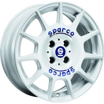 SPARCO TERRA WHITE BLUE LETTERING  5X 7x16 7/16 ET45 CB75