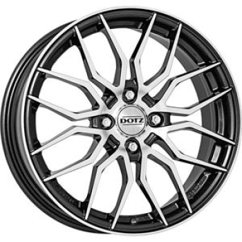DOTZ LIMEROCK DARK GUNMETAL/POLISHED 7x17 7/17 ET25 CB65.1