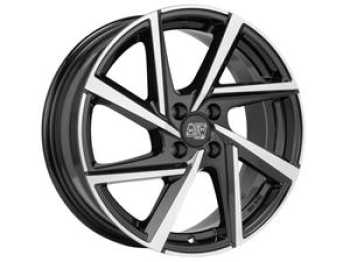 MSW 80-4 GLOSS BLACK FULL POLISHED 7x17 7/17 ET20 CB65.1