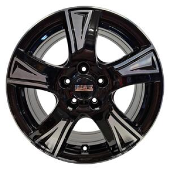 FONDMETAL PRO1 GLOSSY BLACK MACHINED  5X1 6.5x16 5/16 ET42 CB65.1