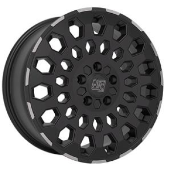 MSW 99 VAN MATT BLACK LIP POLISHED 6,5X 6.5x16 5/16 ET55 CB89.1