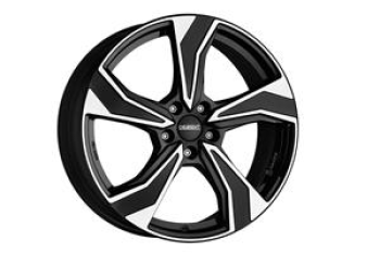 DEZENT KB DARK BLACK/POLISHED 7.5x17 5/17 ET50 CB63.4
