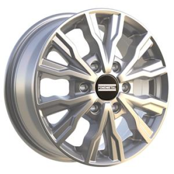 FONDMETAL PRO2 GLOSSY SILVER  6X1 6.5x16 5/16 ET50 CB74.5