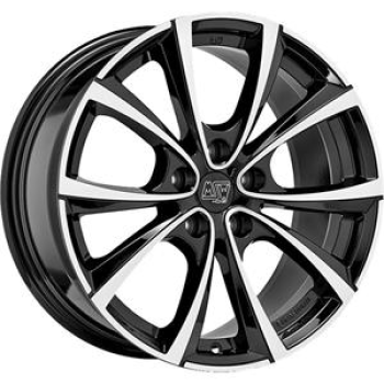 MSW 27T GLOSS BLACK FULL POLISHED 9,5X 9.5x20 5/20 ET45 CB64.1