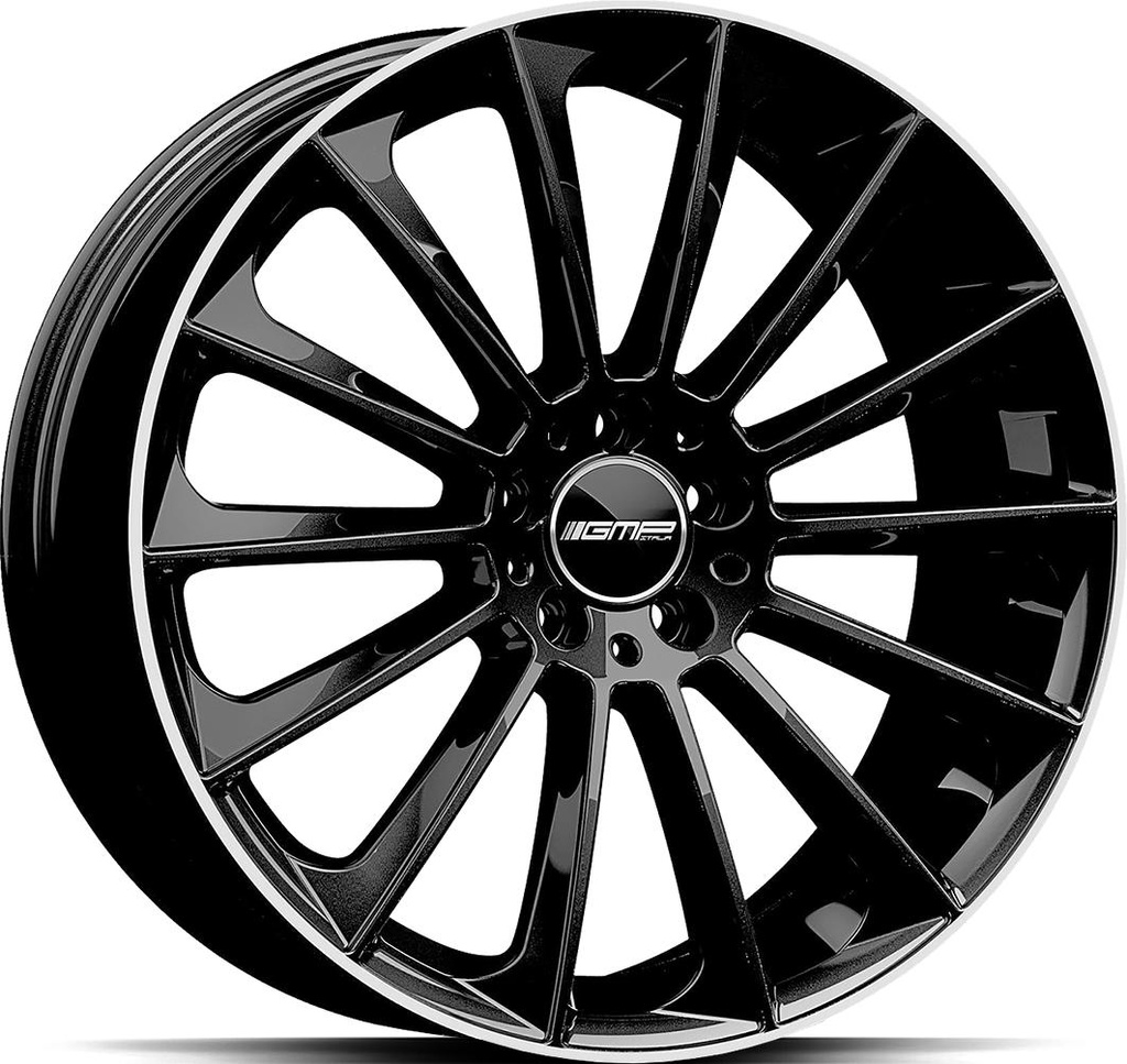 GMP STELLAR BLACK DIAM LIP 9.5x19 5/112 ET50 CB66.6