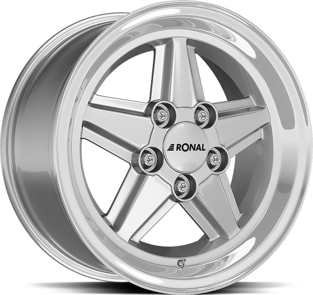 RONAL R9 SILV RIM LIP CUT 7x15 5/112 ET23 CB66.5