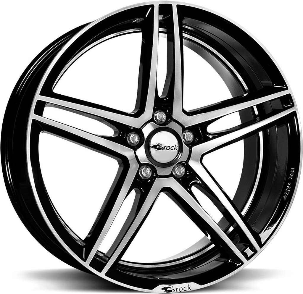 BROCK B33 BLACK FULL POL 8x17 5/108 ET45 CB72.6