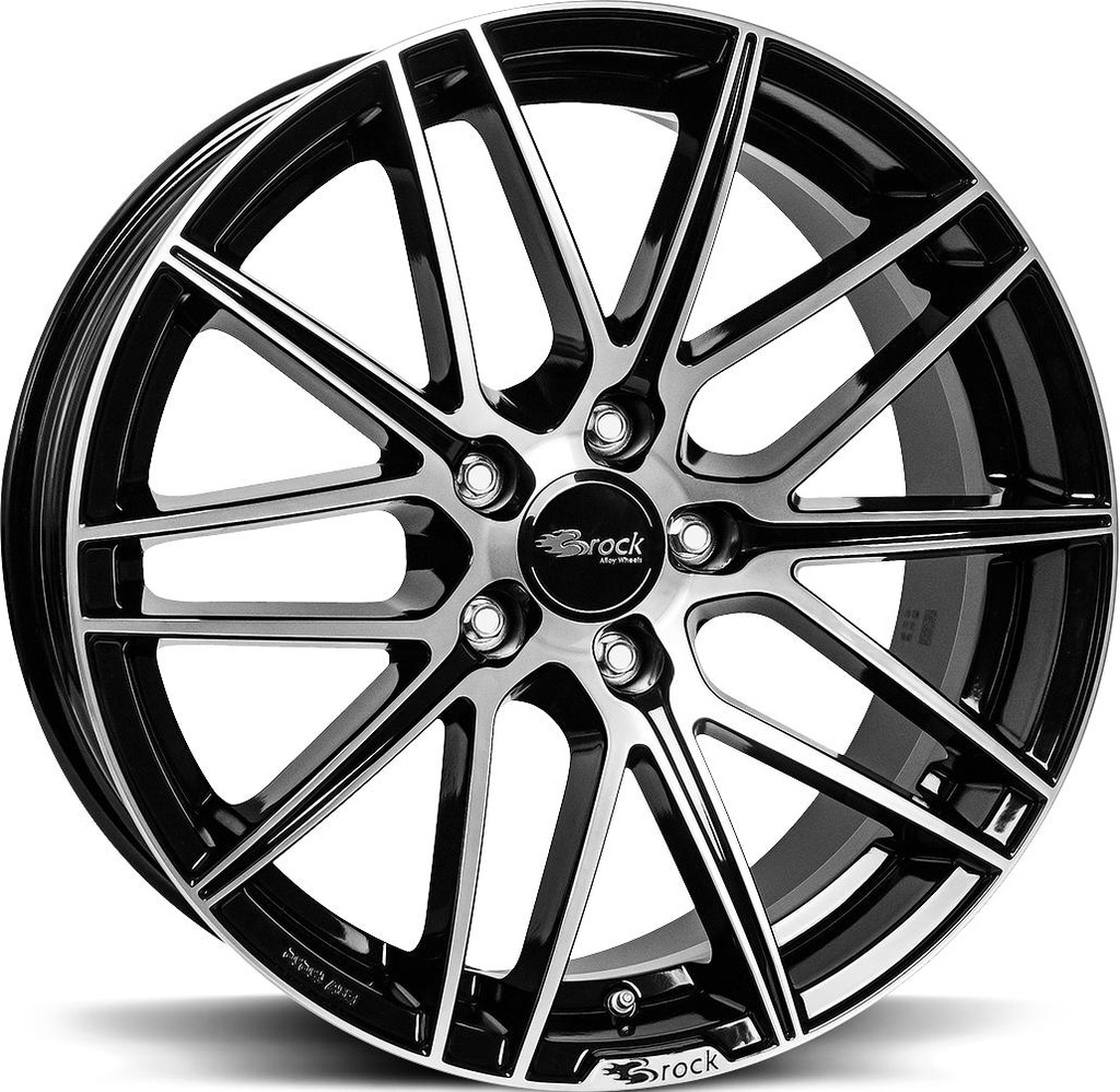 BROCK B34 BLACK FULL POL 8x18 5/114.3 ET35 CB72.6