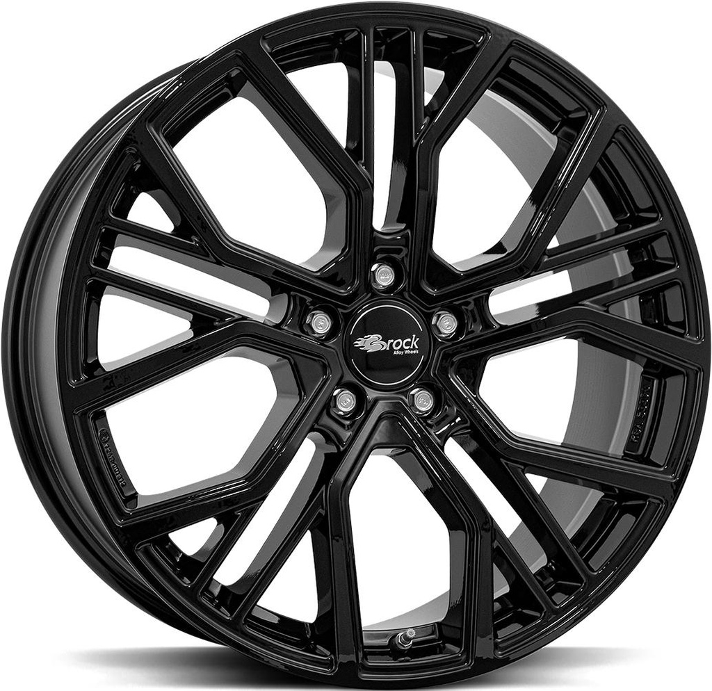BROCK B41 SHINY BLACK 9.5x22 5/120 ET49 CB72.6