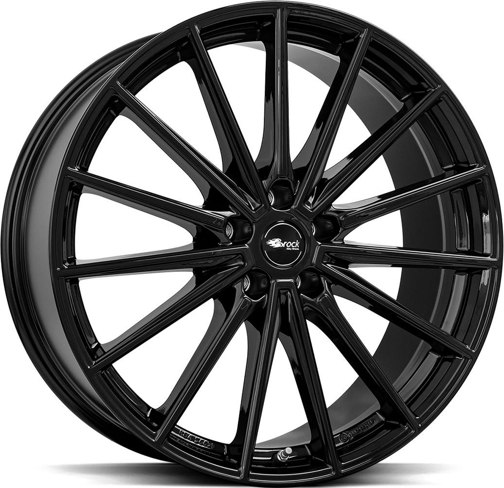 BROCK B43 SHINY BLACK 10.5x21 5/120 ET45 CB64.1