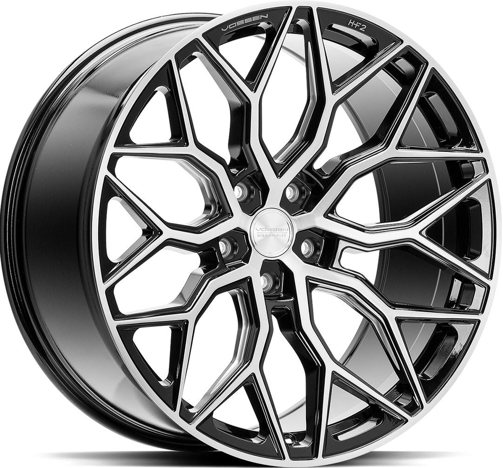 VOSSEN HF2 BRUSH GLOSS BLACK 9x22 5/114.3 ET32 CB73.1