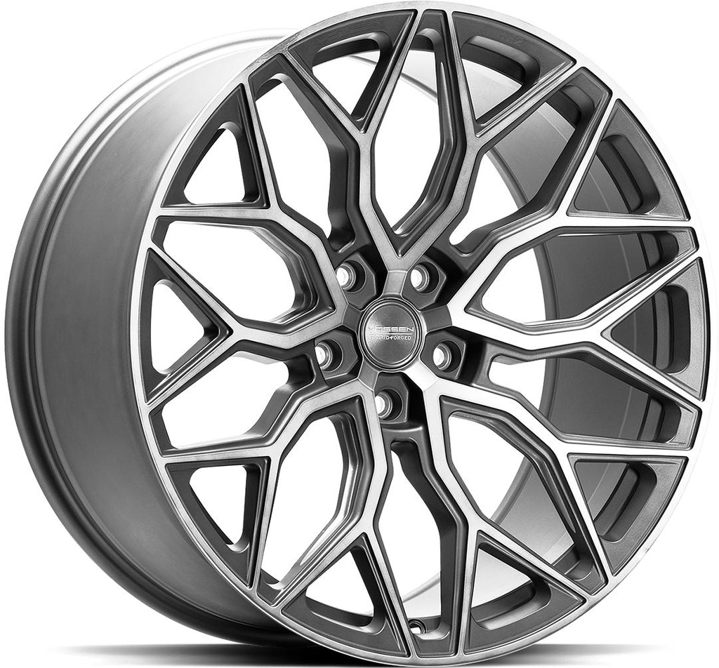 VOSSEN HF2 TINTED MATT GUN METAL 9.5x22 5/130 ET55 CB71.6