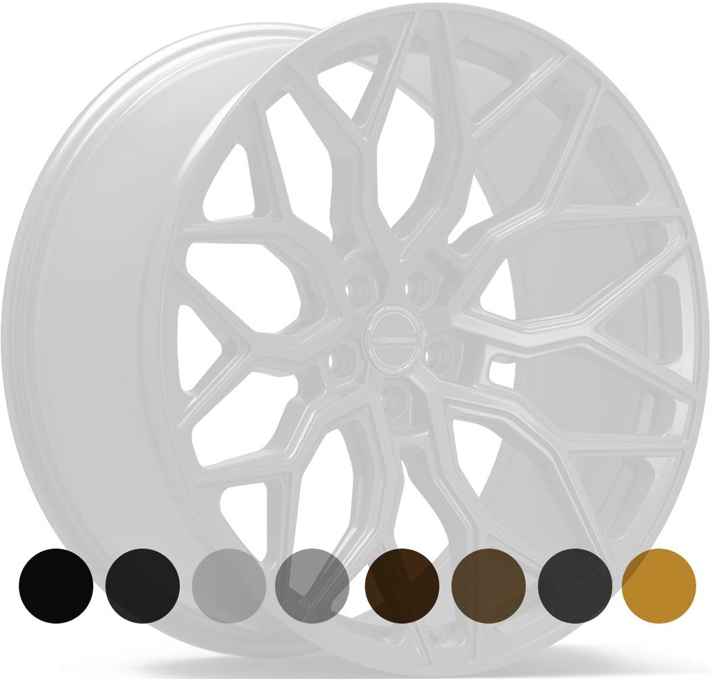 VOSSEN HF2 GLOSS BLACK 10.5x22 5/130 ET20 CB84.1