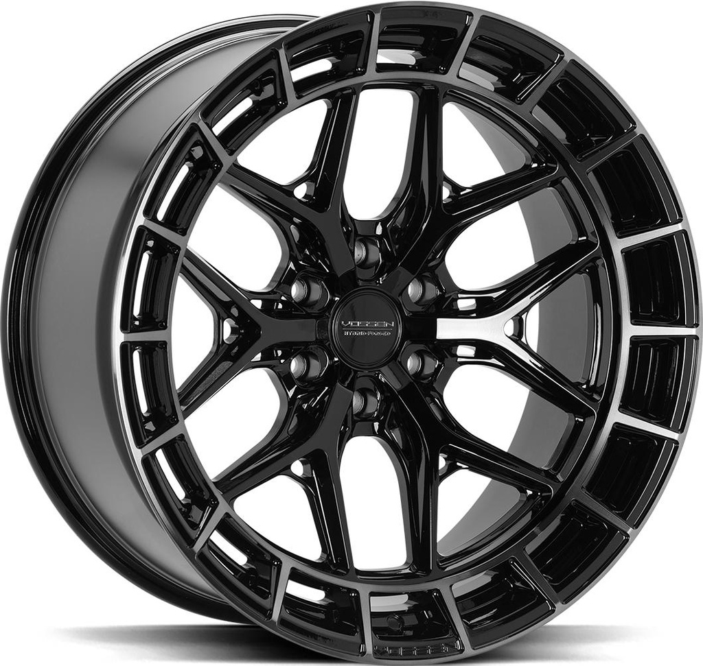 VOSSEN HFX1 TINTED GLOSS BLACK 8.5x17 6/139.7 ET35 CB106.1