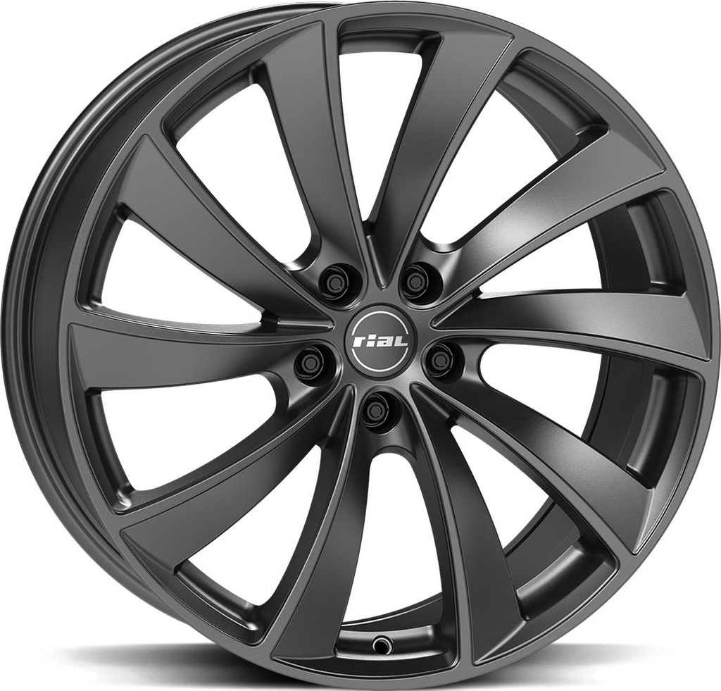 RIAL LUGANO STEEL GREY MATT 9.5x19 5/120 ET40 CB64.2