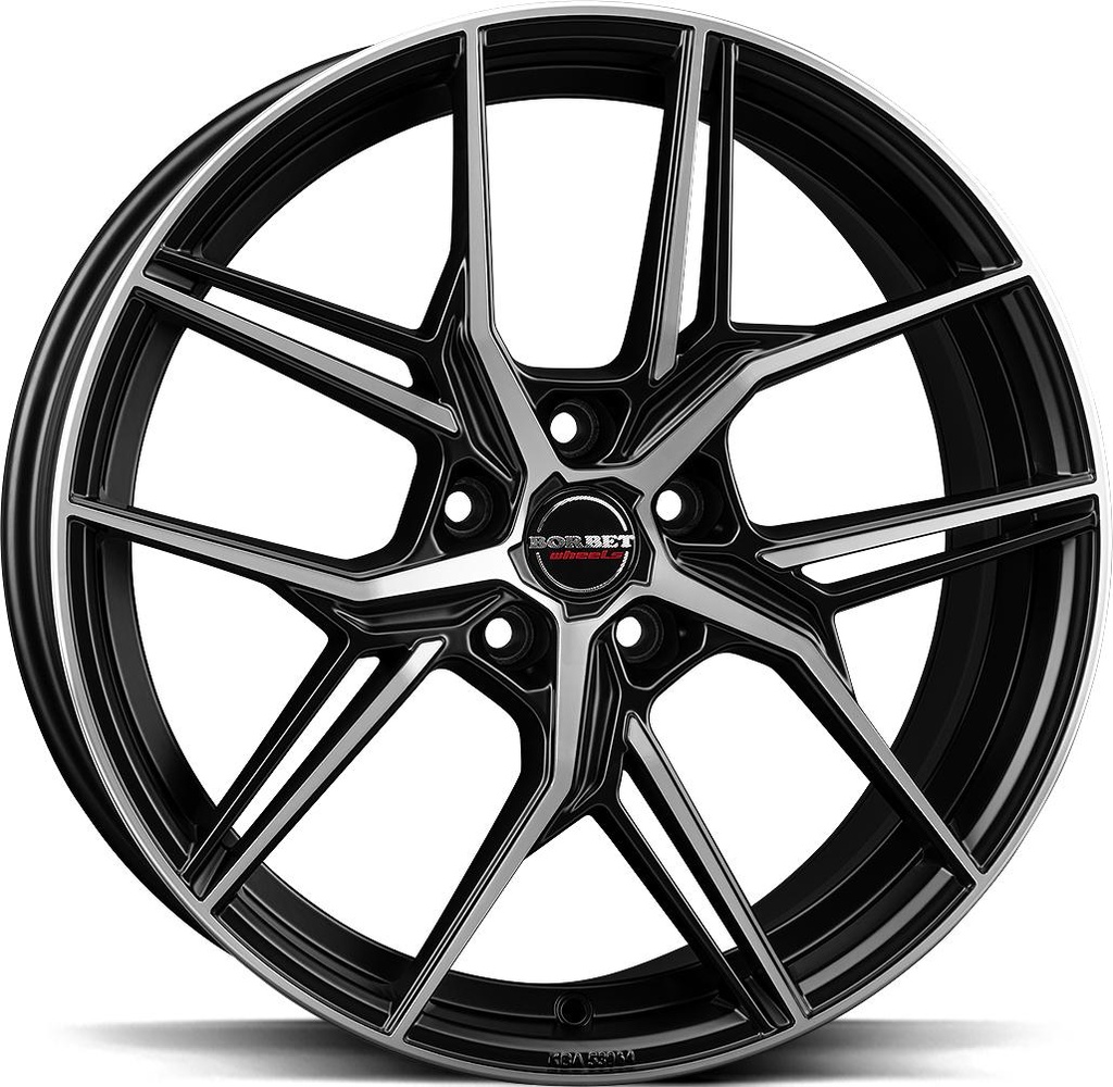 BORBET QX BLACK POL MATT 8x19 5/112 ET44 CB57.1