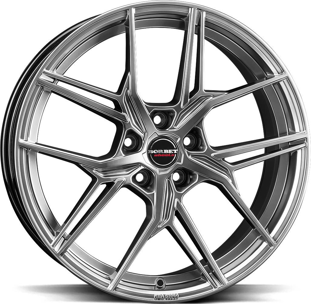 BORBET QX HYPER BLACK SILV 8x19 5/112 ET49 CB66.5