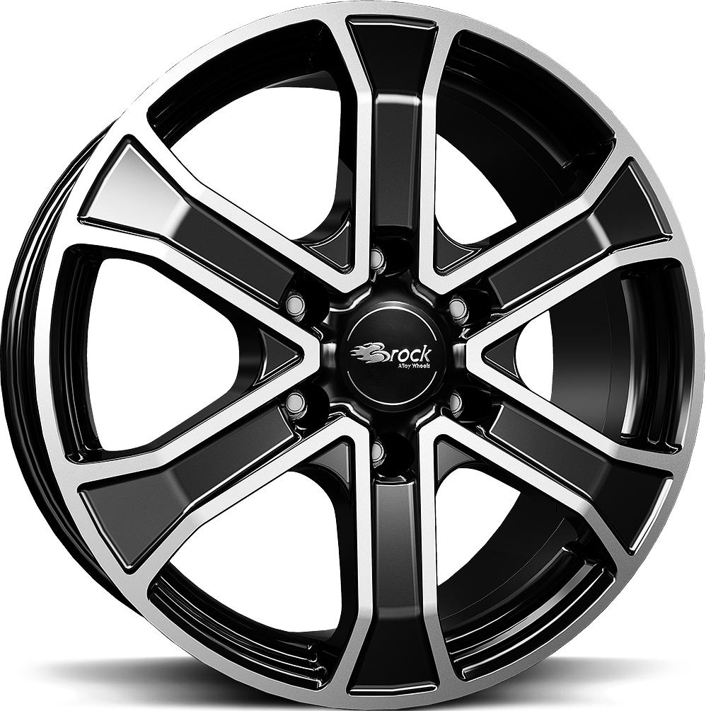 BROCK RC31 BLACK FULL POL 8x18 6/114.3 ET30 CB66.1