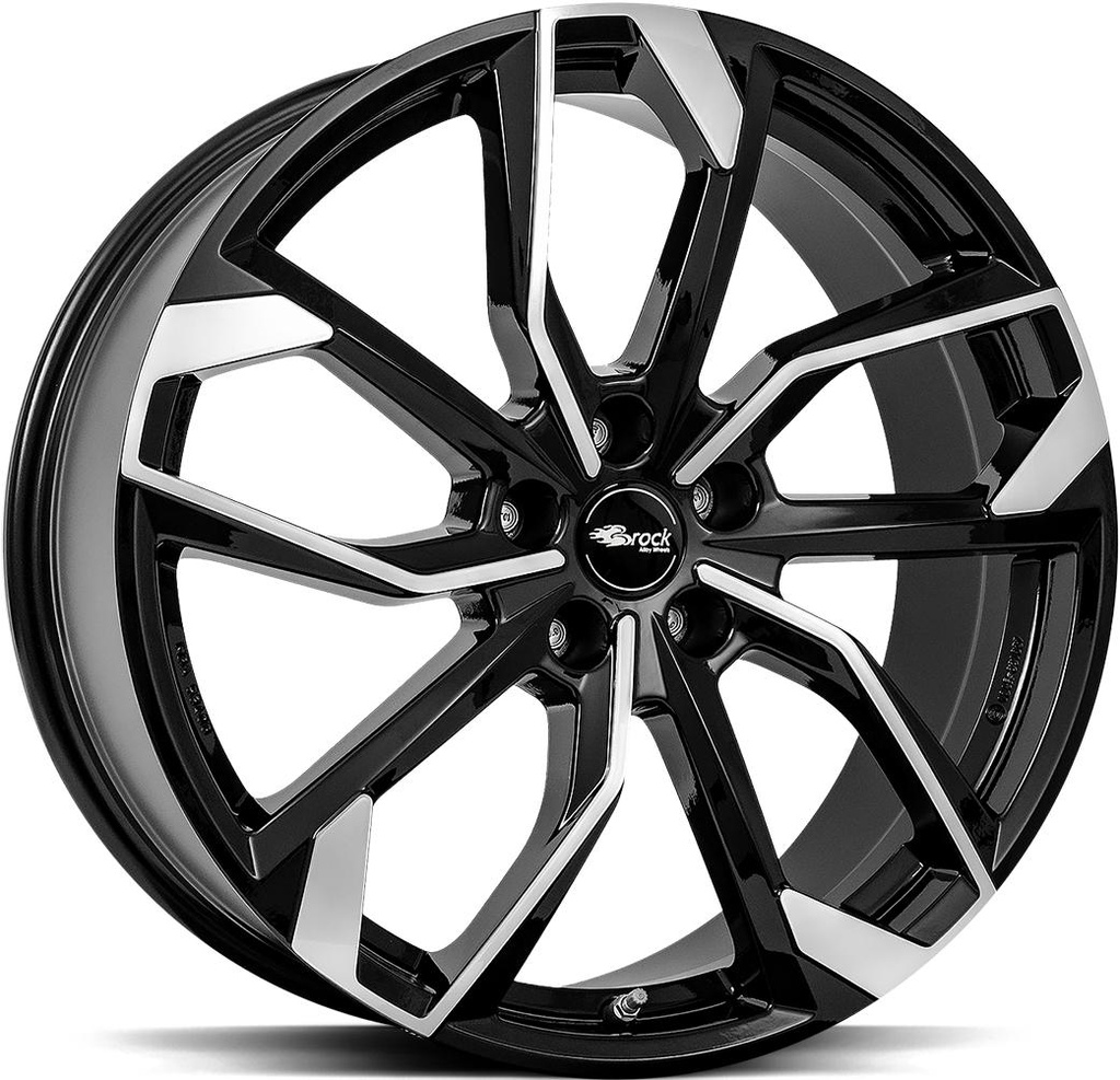 BROCK RC34 BLACK FULL POL 8x18 5/112 ET43 CB66.6