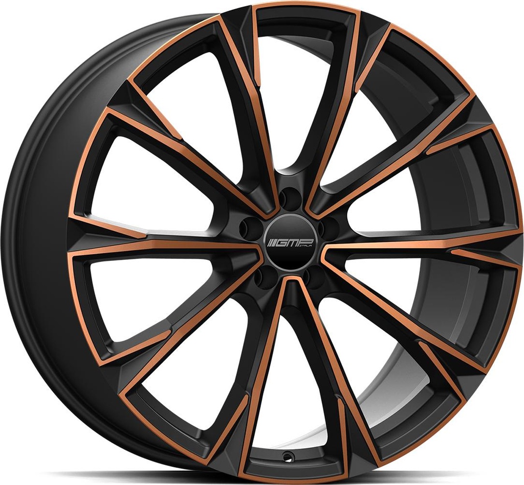 GMP TOTALE SATIN BLACK BRONZE ORANGE 8.5x21 5/110 ET29 CB65.1
