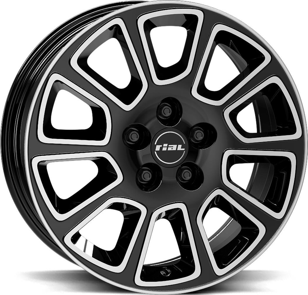 RIAL TRANSPORTER 2 DIAM BLACK POL 7.5x18 5/120 ET60 CB65.1