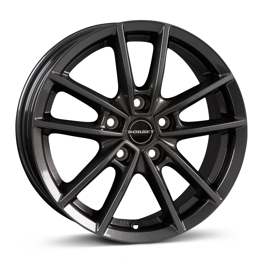 BORBET W MIST ANTRACITE GLOSS 6x15 5/112 ET43 CB66.6
