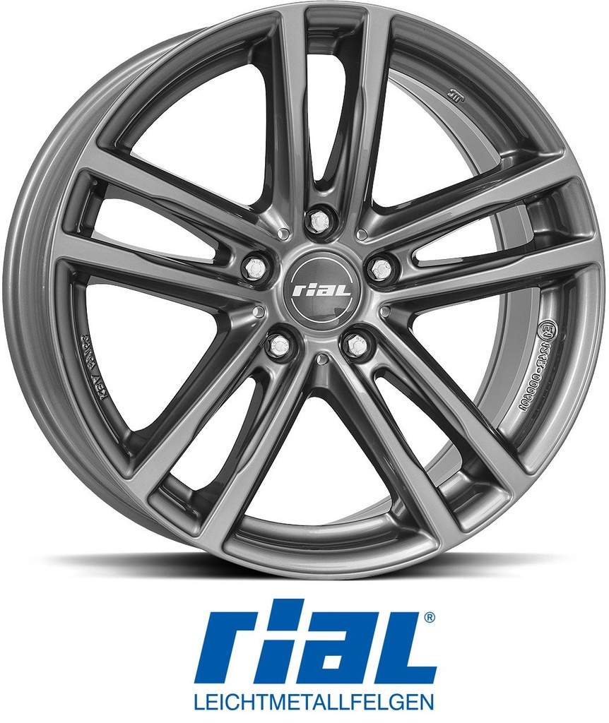 RIAL X10 METAL GREY 7.5x17 5/112 ET52 CB66.7