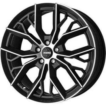 MOMO MASSIMO MATT BLACK POLISHED 8x18 8/18 ET40 CB79.5