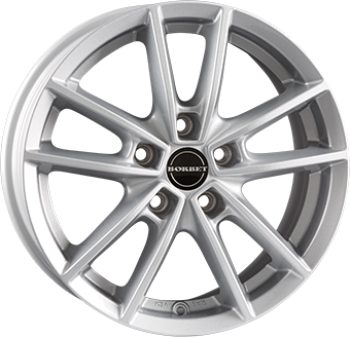 BORBET W CRYSTAL SILVER  5X 7x17 7/17 ET43 CB57.1