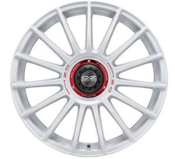 OZ RACING SUPERTURISMO EVOLUZIONE WRC RACE WHITE RED LETTERING  5X112 8x18 8/18 ET48 CB75