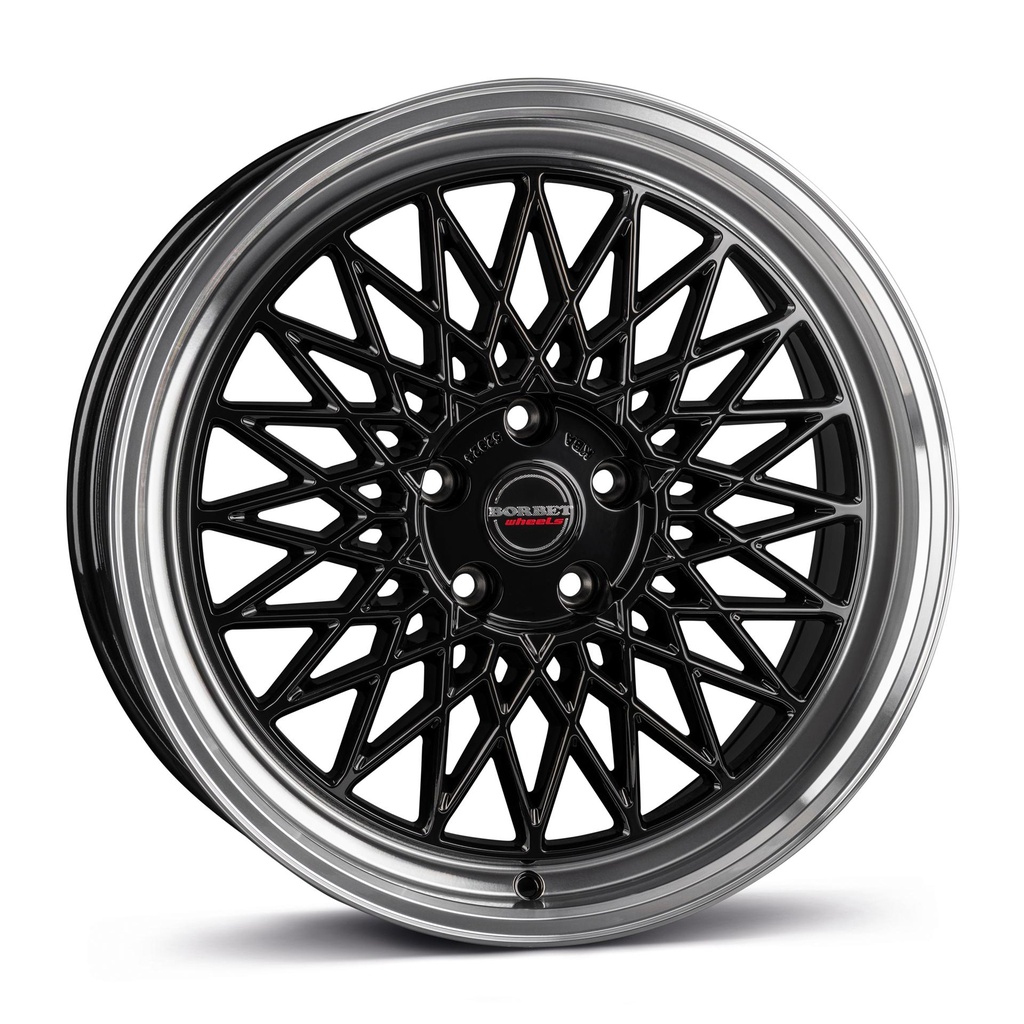 BORBET B BLACK RIM POL 7.5x16 4/108 ET35 CB72.5