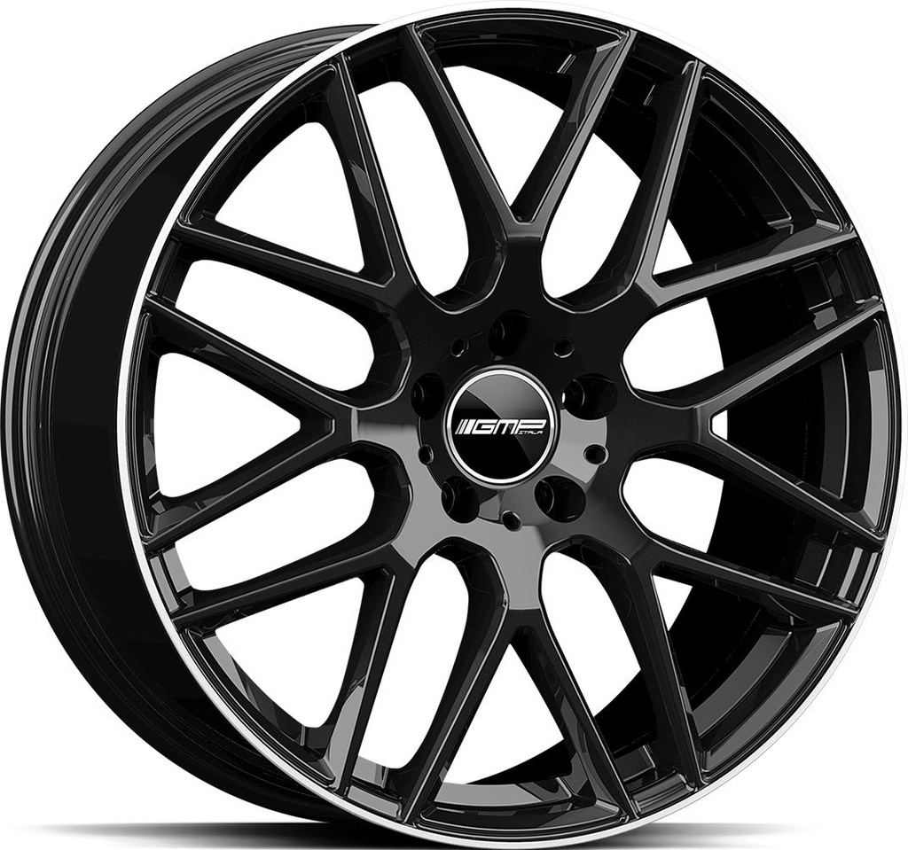 GMP BERGHEM BLACK DIAM LIP 8.5x20 5/112 ET37 CB66.6