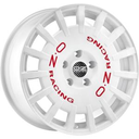 OZ RACING RALLY RACING RACE WHITE RED LETTERING  5X100 7x17 7/17 ET45 CB68.1