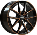 FONDMETAL ELATHA BLACK CLEARCOAT MATT BRONZE MACHINED  5X1 8.5x19 5/19 ET45 CB66.6