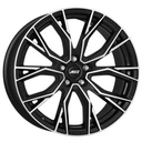 AEZ TORONTO DARK BLACK/POLISHED 8,5X 8.5x20 5/20 ET43 CB66.6