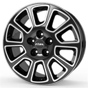 RIAL TRANSPORTER 2 DIAMOND-BLACK FRONTPOLISHED 7x17 7/17 ET45 CB66.1