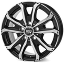 MSW 48 VAN GLOSS BLACK FULL POLISHED 7x17 7/17 ET46 CB65.1