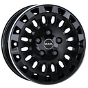 MAK OVERLAND GLOSS BLACK MIRROR RING 7x17 7/17 ET50 CB74.5