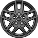 MSW 40 VAN GLOSS DARK GREY 6,5X 6.5x16 5/16 ET55 CB65.1